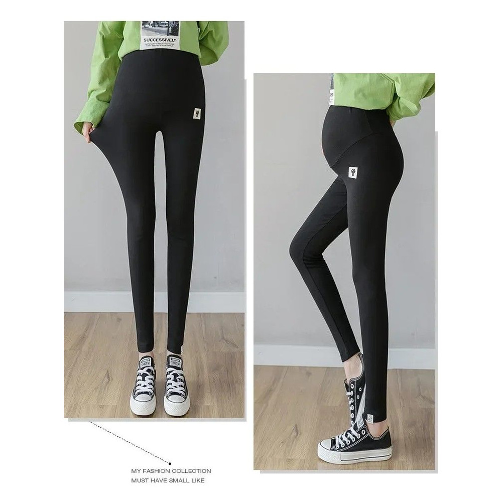 MamaEase Adjustable Bottoming Maternity Leggings HighWaist Support For Expecting Moms 3