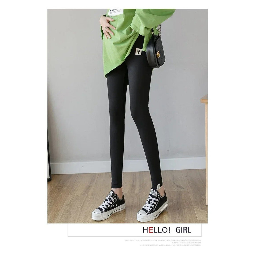 MamaEase Adjustable Bottoming Maternity Leggings HighWaist Support For Expecting Moms 4