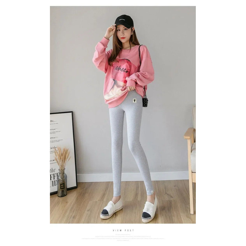 MamaEase Adjustable Bottoming Maternity Leggings HighWaist Support For Expecting Moms 6