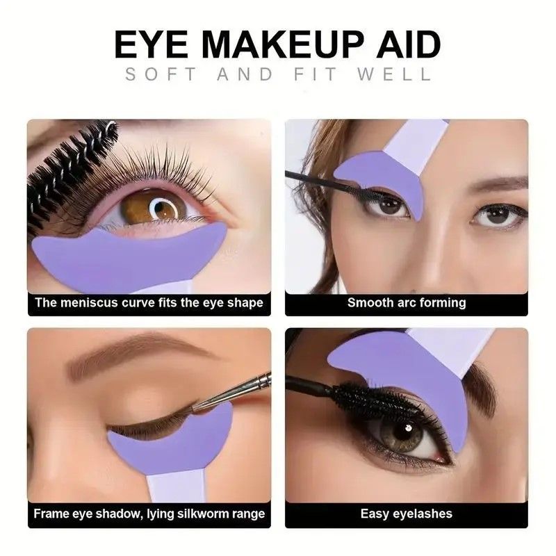 Precision Glide EyeArt Kit 4 Piece Reusable Silicone Eye Makeup Tools Set 2