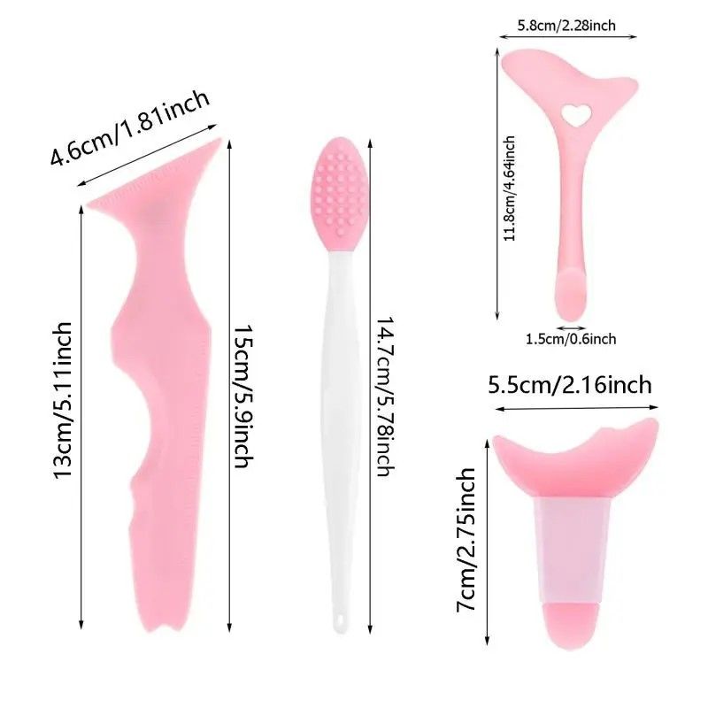 Precision Glide EyeArt Kit 4 Piece Reusable Silicone Eye Makeup Tools Set 5