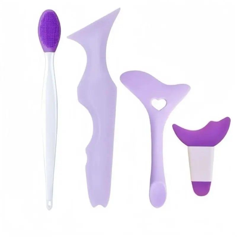 Precision Glide EyeArt Kit 4 Piece Reusable Silicone Eye Makeup Tools Set 6