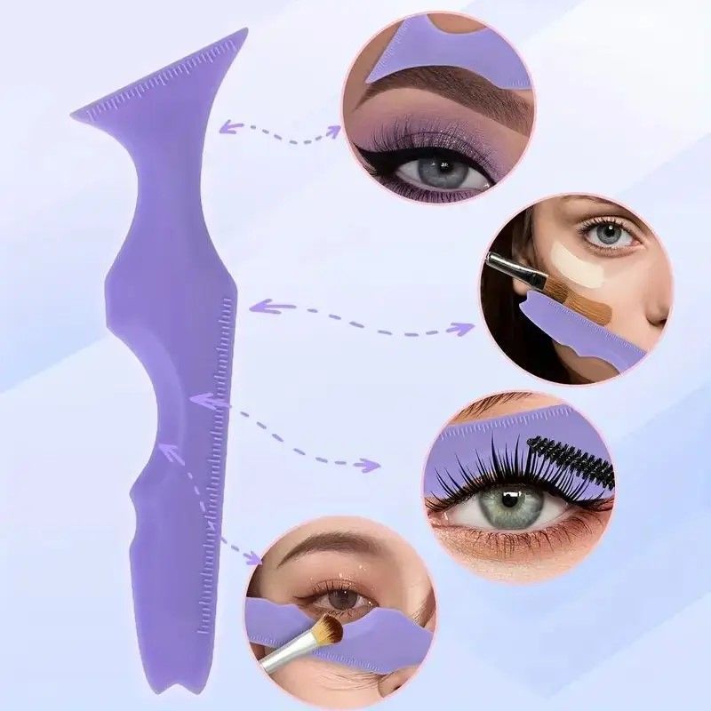 Precision Glide EyeArt Kit 4 Piece Reusable Silicone Eye Makeup Tools Set 7