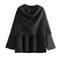 LuxeShield Asymmetric Scarf Plush Winter Coat Warm Padded LongLine Jacket For Women 1