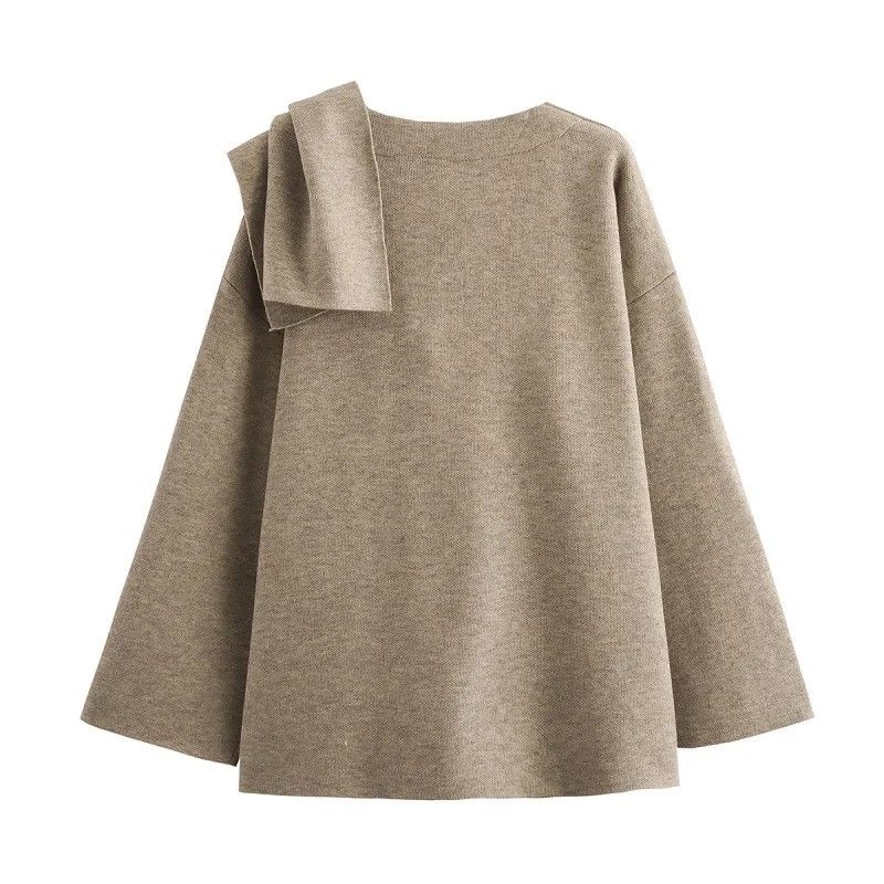 LuxeShield Asymmetric Scarf Plush Winter Coat Warm Padded LongLine Jacket For Women 4