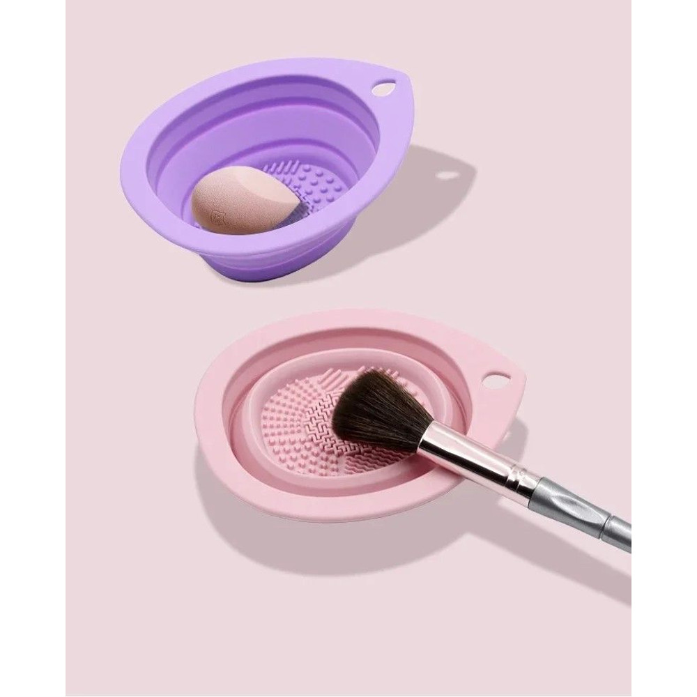 Premium Silicone Makeup Brush Cleaning Bowl PowderPuff Scrubber The Ultimate Foldable Tool For Spo 1