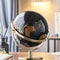 Elegant Crafted Globe Modern Desk World Map Globe For Home Study Decor 9