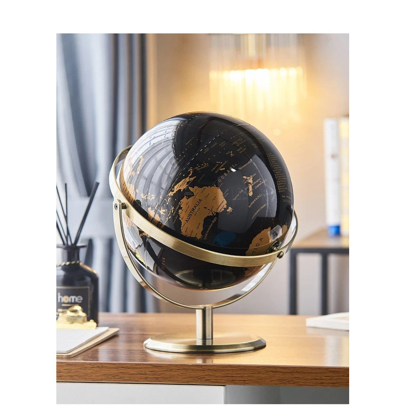 Elegant Crafted Globe Modern Desk World Map Globe For Home Study Decor 9