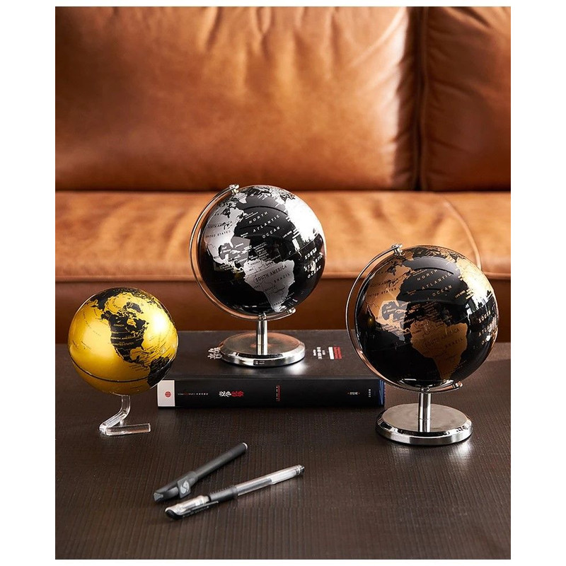 Elegant Crafted Globe Modern Desk World Map Globe For Home Study Decor 11