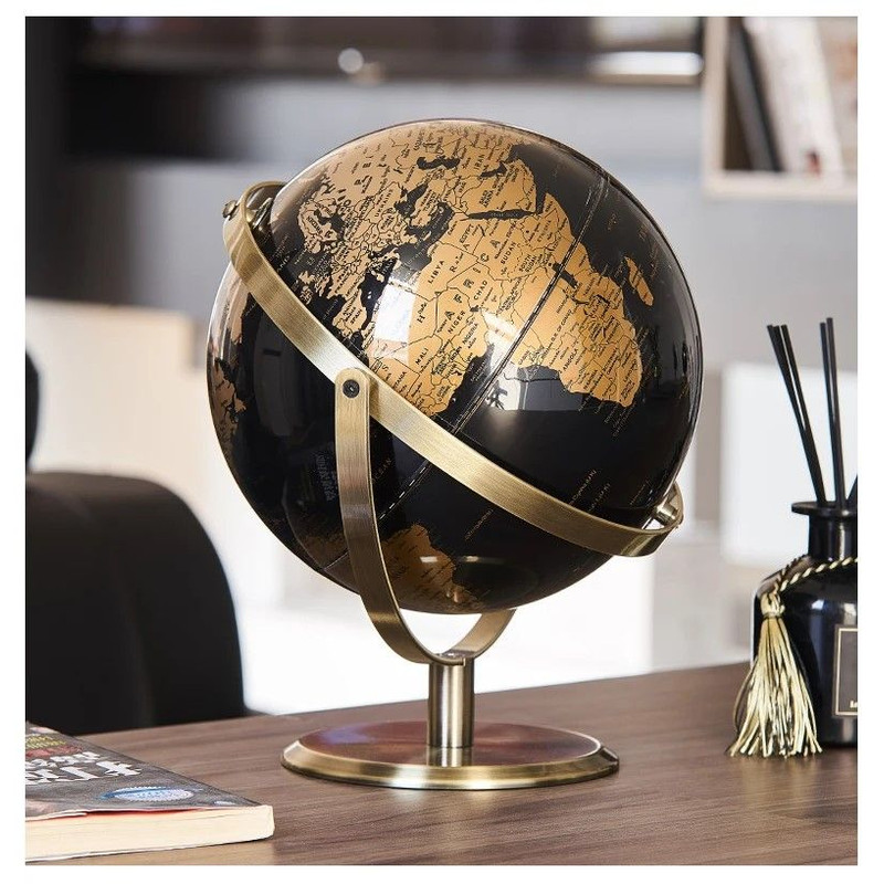 Elegant Crafted Globe Modern Desk World Map Globe For Home Study Decor 13
