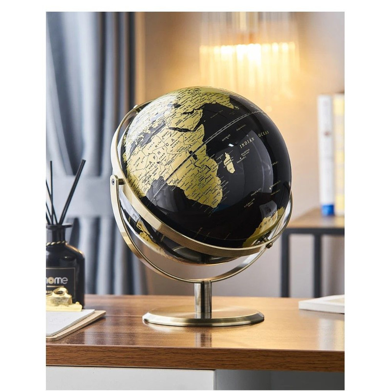 Elegant Crafted Globe Modern Desk World Map Globe For Home Study Decor 14