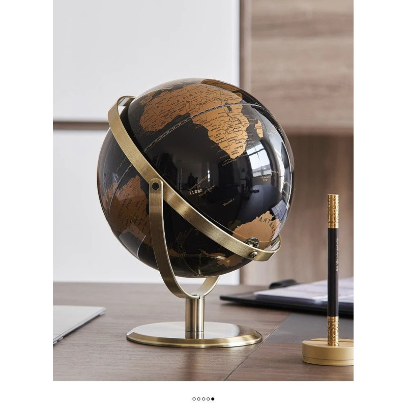 Elegant Crafted Globe Modern Desk World Map Globe For Home Study Decor 4