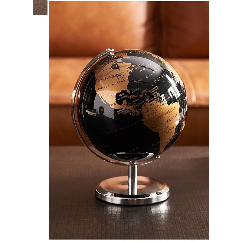 Elegant Crafted Globe Modern Desk World Map Globe For Home Study Decor 6