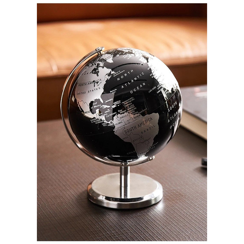 Elegant Crafted Globe Modern Desk World Map Globe For Home Study Decor 7