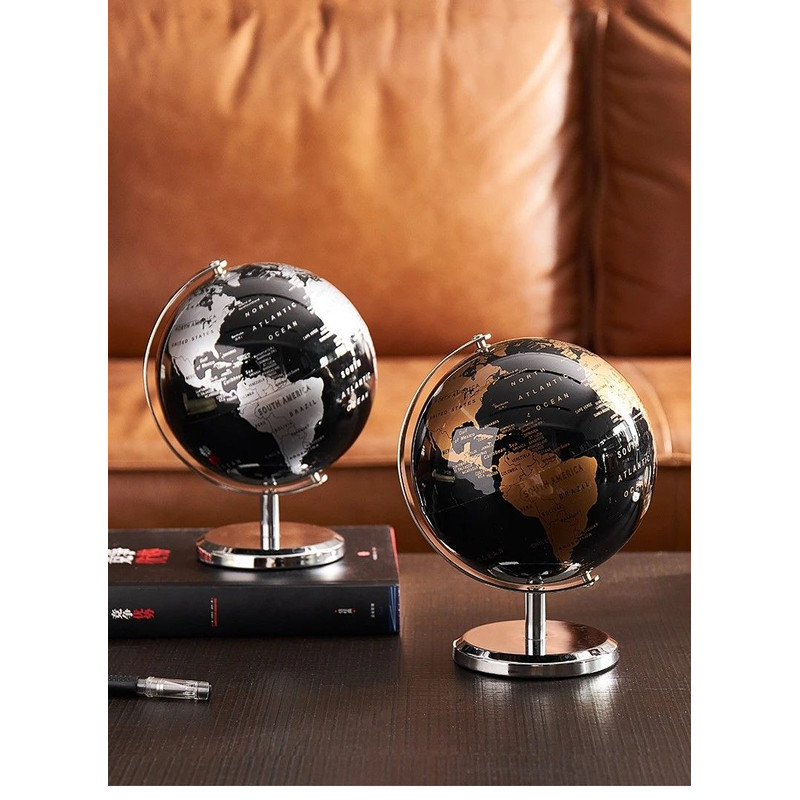 Elegant Crafted Globe Modern Desk World Map Globe For Home Study Decor 8
