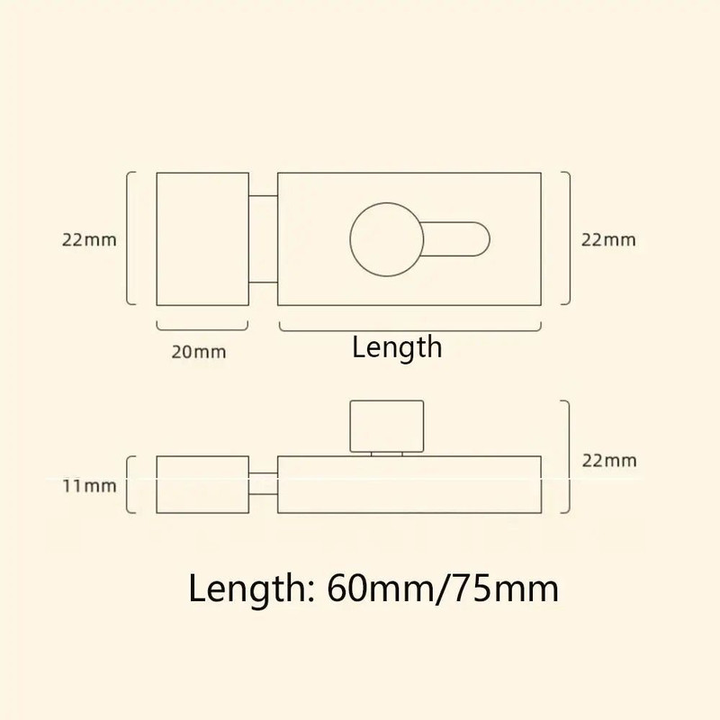 SecureSlide AntiTheft Sliding Door Latch Bolt Lock 6