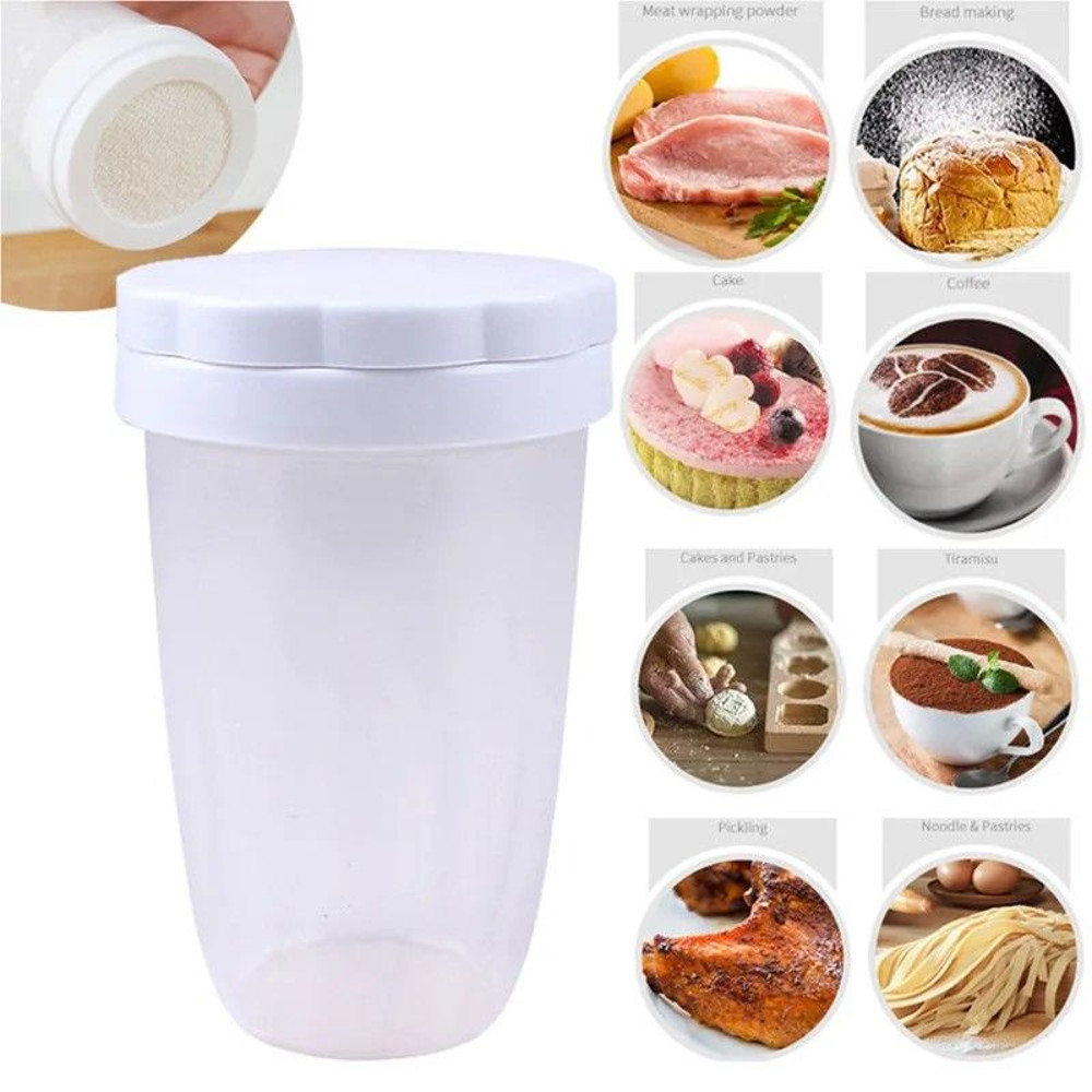 Professional Baking Powder Sugar Shaker Flour Dispenser Tool 4