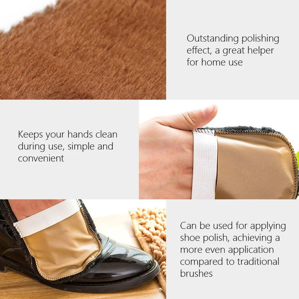 Leather Shine Pro Glove Multifunctional Shoe Polishing Cleaning Cloth 3