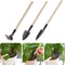 Premium WoodHandle HeavyDuty Hand Shovel Garden Trowel Set 3Piece Planting Transplanting Kit 5
