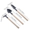 Premium WoodHandle HeavyDuty Hand Shovel Garden Trowel Set 3Piece Planting Transplanting Kit 4