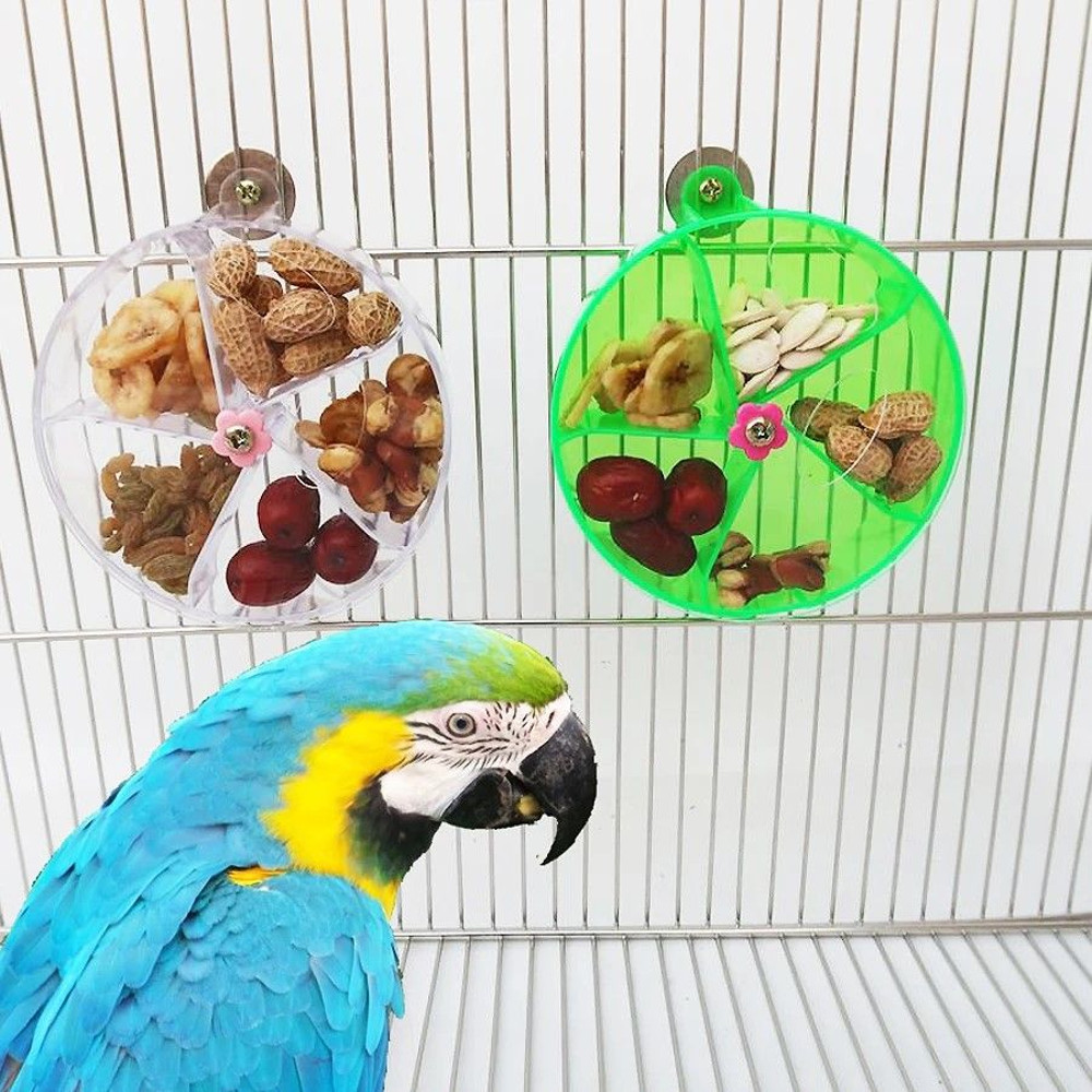 Ultimate Foraging Wheel Bird Toy Rotate Feed Parrot Activity Kit 0