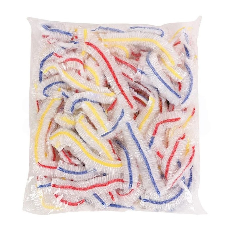 FreshSeal 100Pack Elastic Bowl Plate Covers Universal Food Storage Wrap Set 7