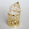 Vintage Moroccan Metal Bird Cage Lantern Candle Holder Gold Silver Wedding Centerpiece 1