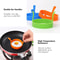 Breakfast Bliss Silicone Egg Pancake Ring Set 3Piece FoodGrade Mold Kit For Perfectly Shaped Eggs 5