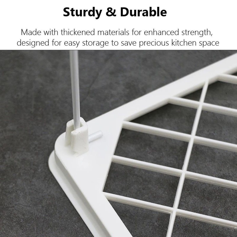 EveryDay FoldUp Organizer Shelf SpaceSaving Kitchen Bathroom Storage Rack 5