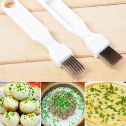 premium kitchen green spring onion slicer & vegetable chopper – effortless onion strips cutter