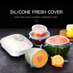 ecoseal silicone stretch-lid set – 6-piece universal food covers