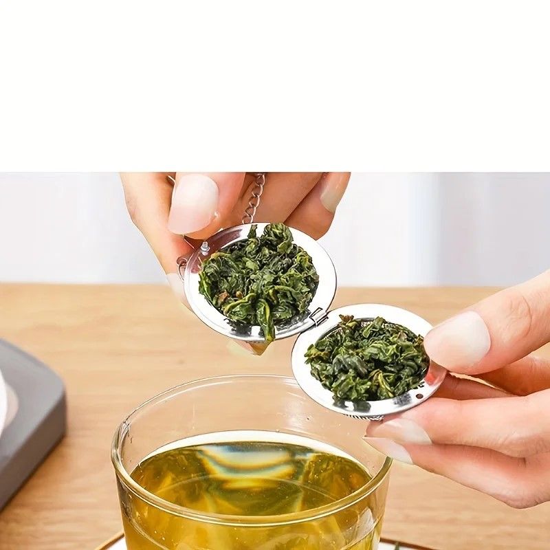 Premium 304 FoodGrade Stainless Steel Tea Soup Infuser Ball With Chain Hook 1