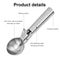 Stainless Steel DualPurpose Ice Cream Fruit Scoop 2