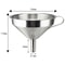 Premium 304 Stainless Steel Oil Liquid Funnel With Strainer SpillFree Kitchen Transfer Tool 4