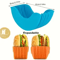 StackSafe Adjustable Burger Holder Set Flexible Silicone Hamburger Clips For Clean Easy Eating 5