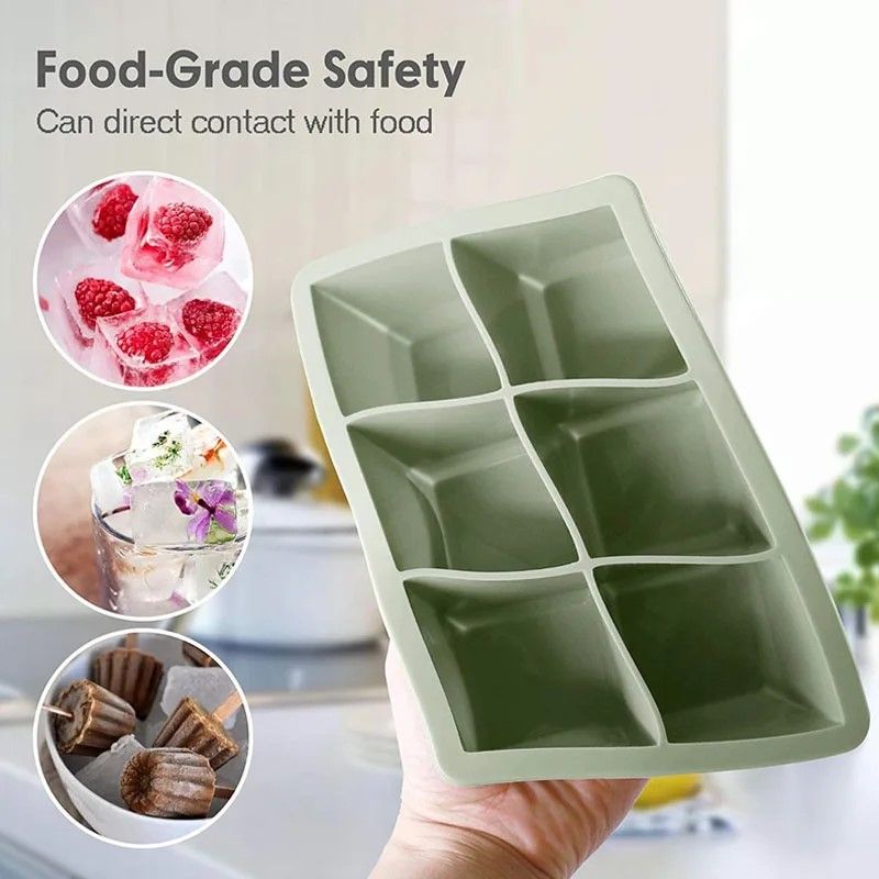 ArcticSquare Premium Silicone Ice Cube Tray With LeakProof Lid 0