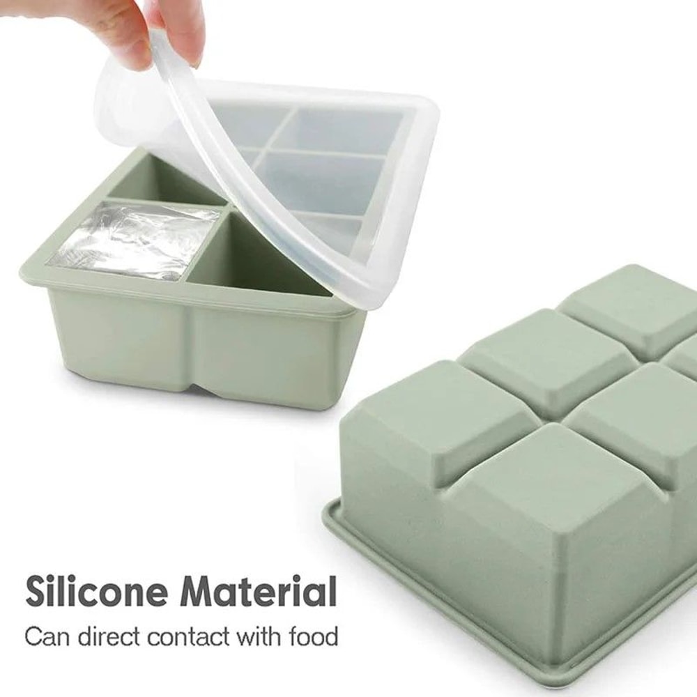 ArcticSquare Premium Silicone Ice Cube Tray With LeakProof Lid 2