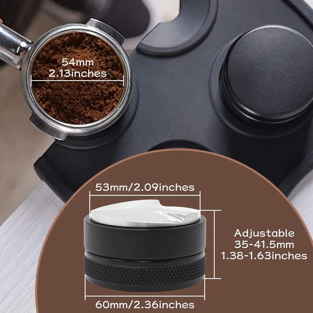 Premium Espresso Ground Leveler Distributor Tool Adjustable Depth Coffee Distribution Tool For 58
