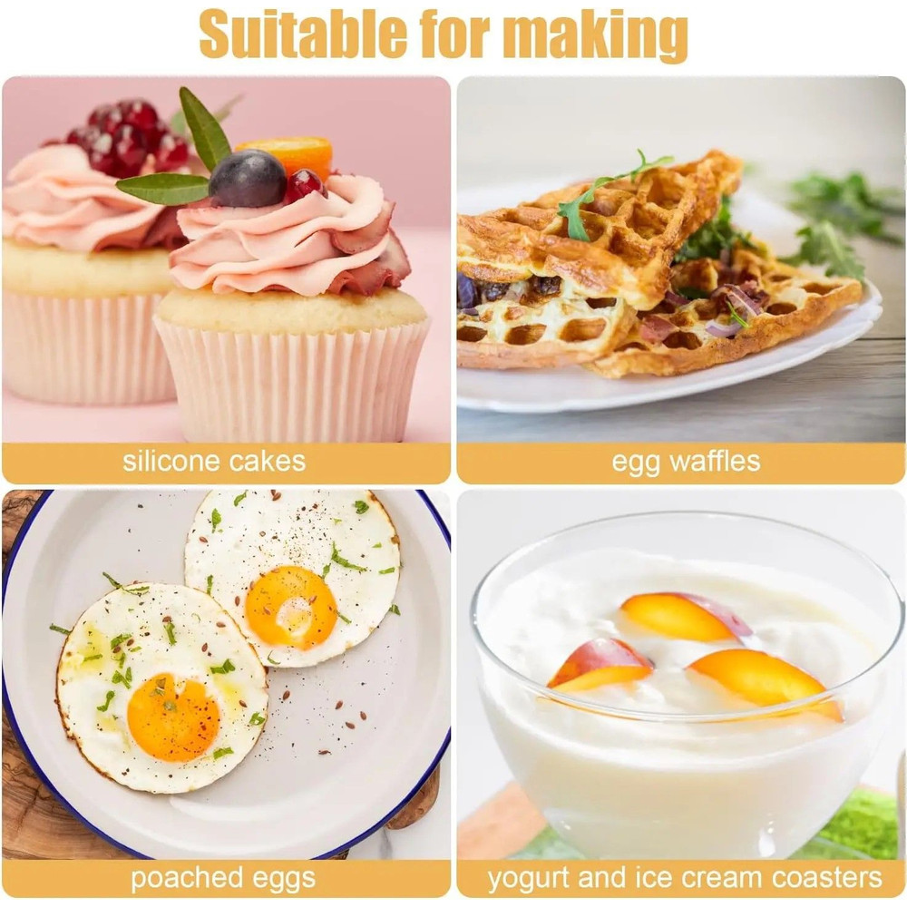 Silicone Air Fryer Egg Baking Cups Premium FoodGrade Egg Poacher For Air Fryer Oven Muffin Use 4