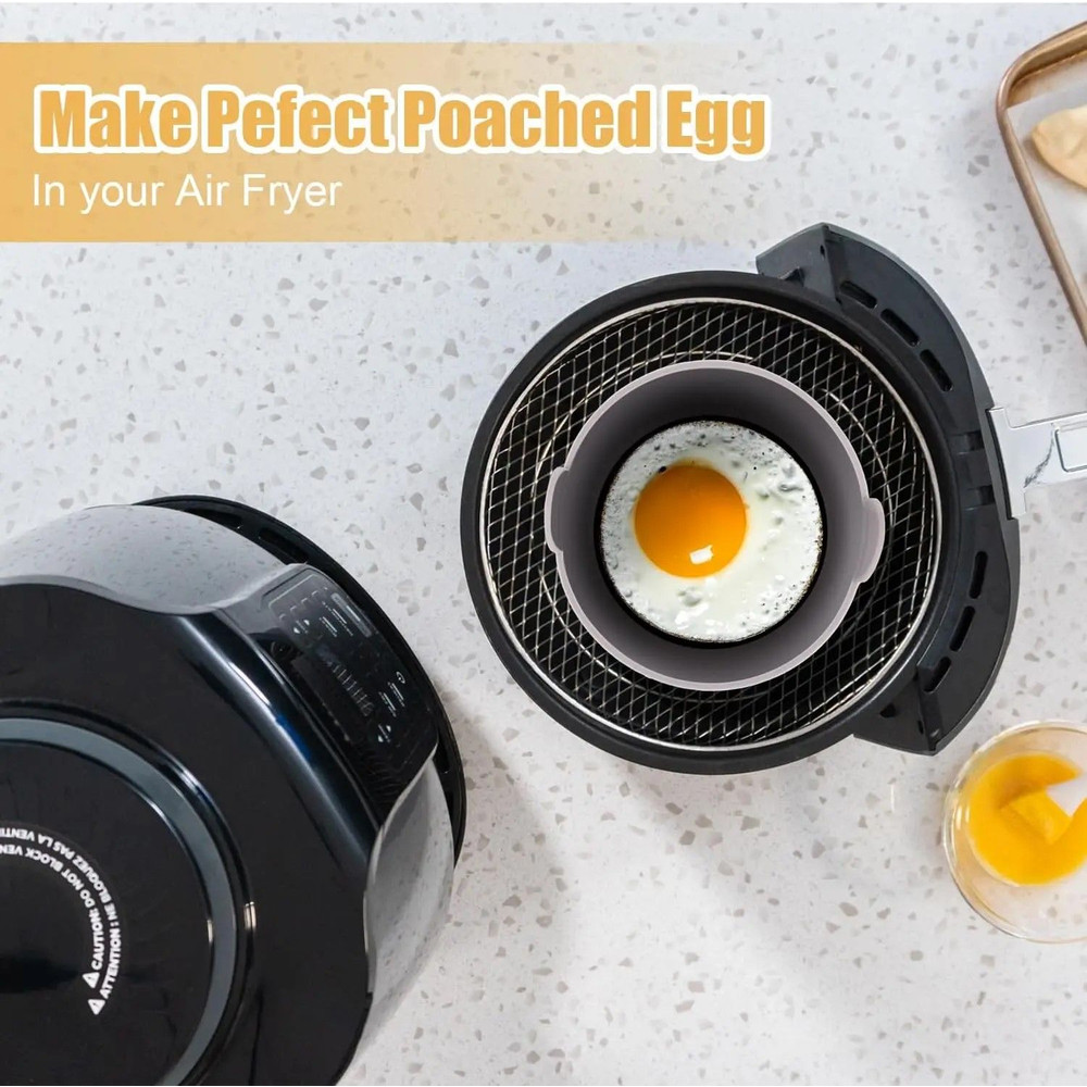 Silicone Air Fryer Egg Baking Cups Premium FoodGrade Egg Poacher For Air Fryer Oven Muffin Use 2
