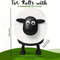 Sheepy StandUp Toilet Paper Holder Whimsical Freestanding Sheep Toilet Paper Holder Bathroom Deco