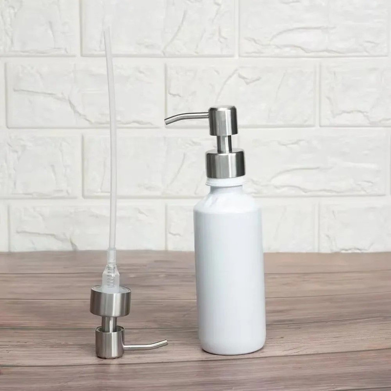 Premium 304 Stainless Steel Soap Pump Dispenser Head Durable Replacement For Kitchen Bathroom 5