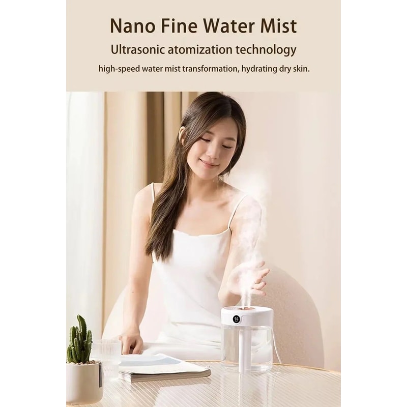 HomeMist DualSpray 2 L USB Humidifier With LED Display 10