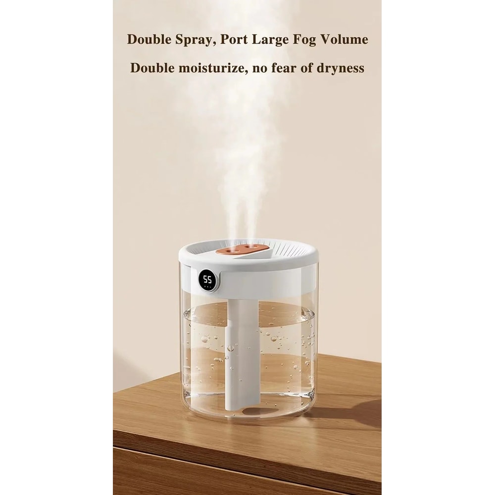 HomeMist DualSpray 2 L USB Humidifier With LED Display 11