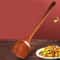 NaturalWood LongHandle Cooking Spatula Premium Wooden Turner For Nonstick Cookware 2