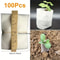 EcoGrow 8x10 Cm Biodegradable Nursery Bags 100 Pack Seed Starter Fabric Pots 6