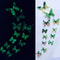 Luminous 3D Butterfly Wall Sticker Set 12Piece GlowUp DIY Home Decor 1
