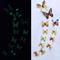 Luminous 3D Butterfly Wall Sticker Set 12Piece GlowUp DIY Home Decor 4