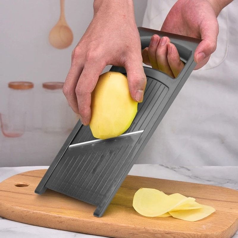 SliceMaster Pro Stainless Steel Vegetable Potato Handheld Slic 4