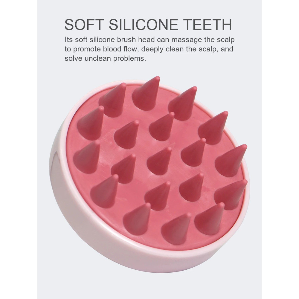 Silicone Spa Scalp Massager Brush Ergonomic DeepClean Shampoo Comb Scalp Massage Tool 4